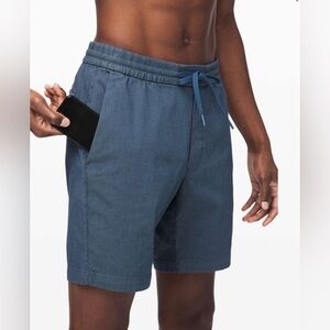 Lululemon Bowline Short 8" Dye in Washed Code Blue